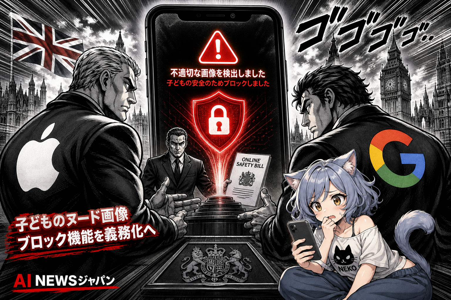 子どもがスマホでヌード画像を撮影・閲覧・共有するのをブロックするようAppleとGoogleに求める方針をイギリス政府が示す