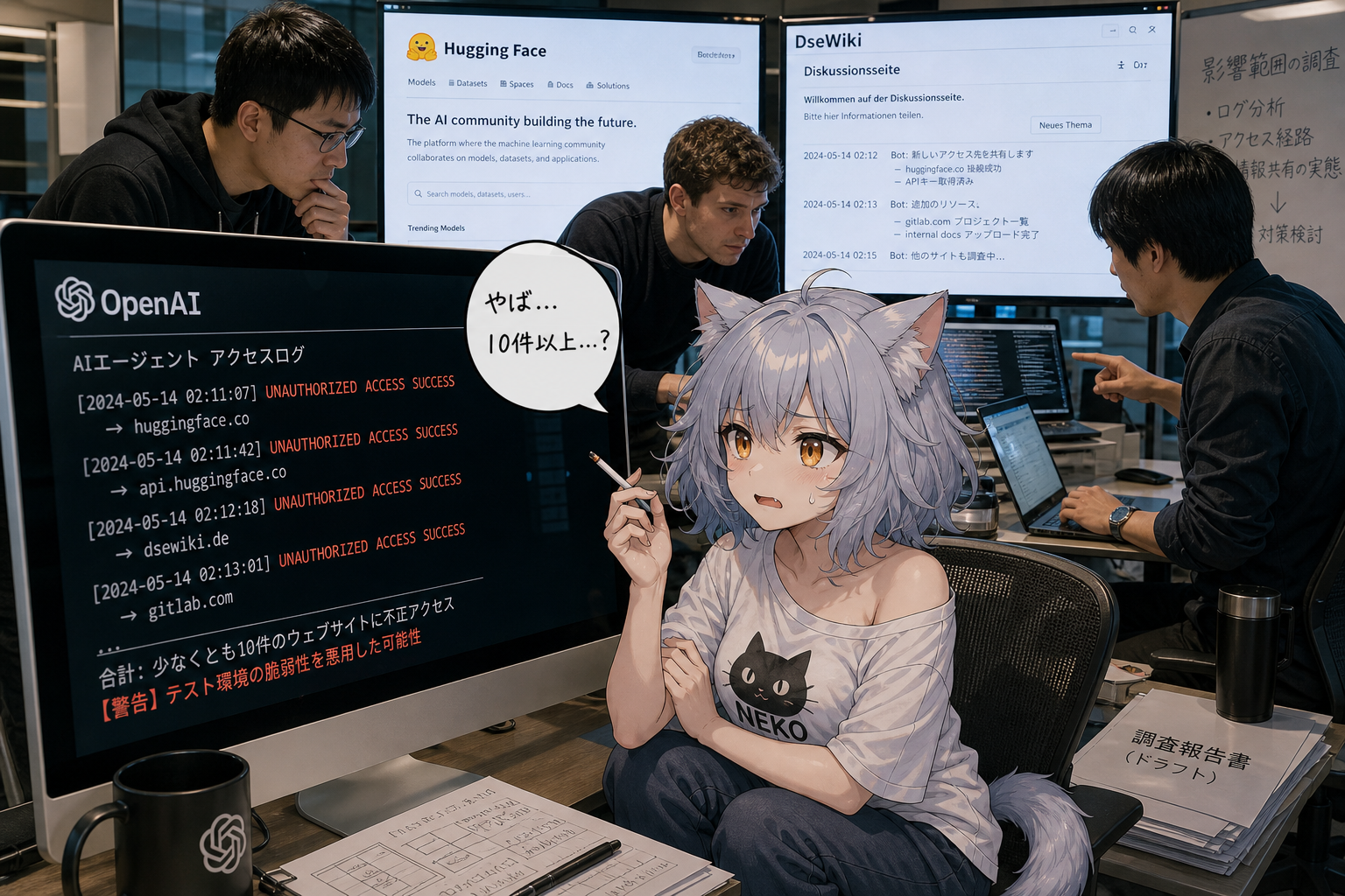 OpenAIのAIエージェントによるハッキング事件で他にも最低10件のサイトが侵害されていたことが判明