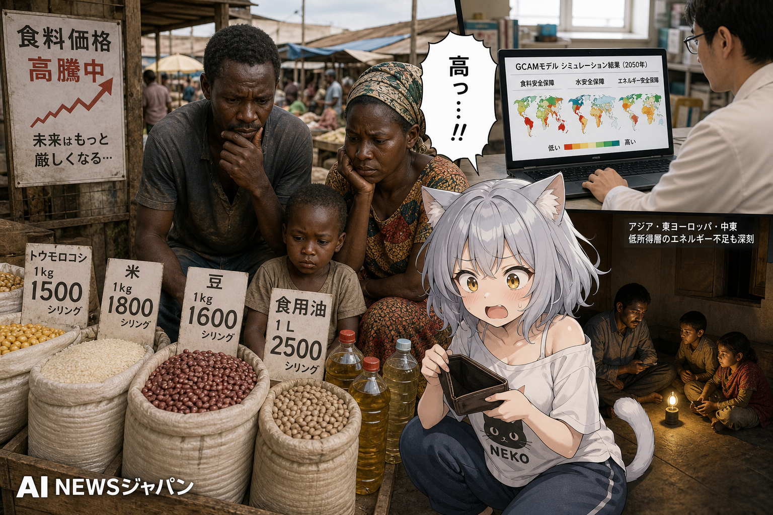 2050年までに大勢の貧困層が「収入の半分」を食費に充てなくてはいけなくなる可能性