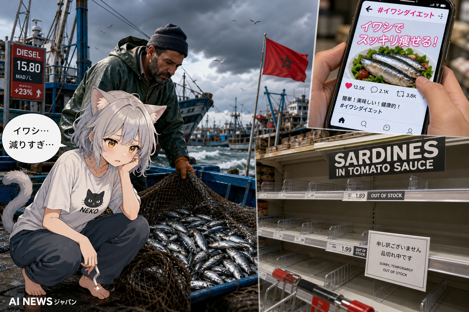 SNSのせいで海外のスーパーからイワシの缶詰が消えている