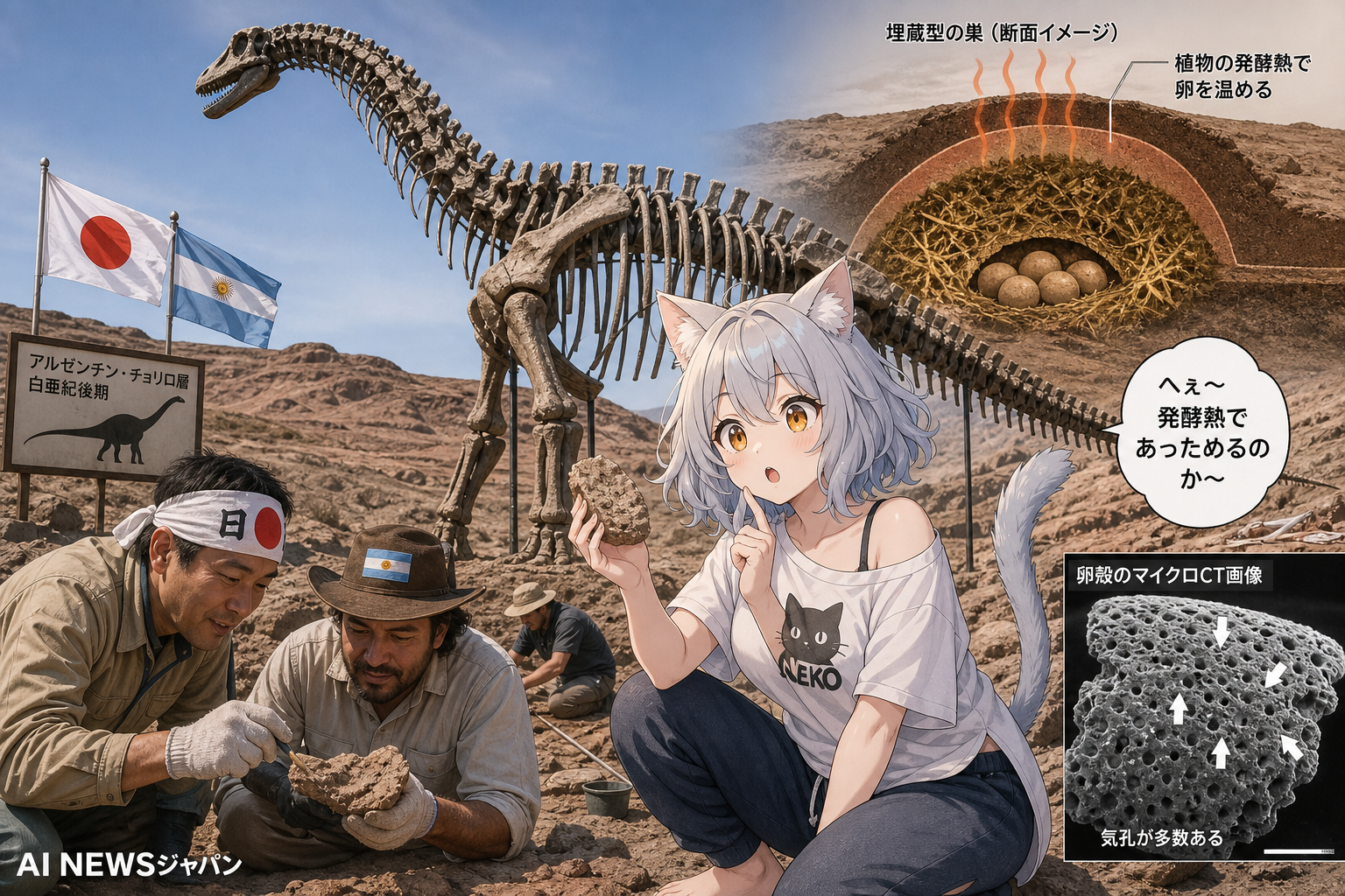 体が大きすぎて自分で卵を温められない恐竜はどうやって卵を温めていたのか?