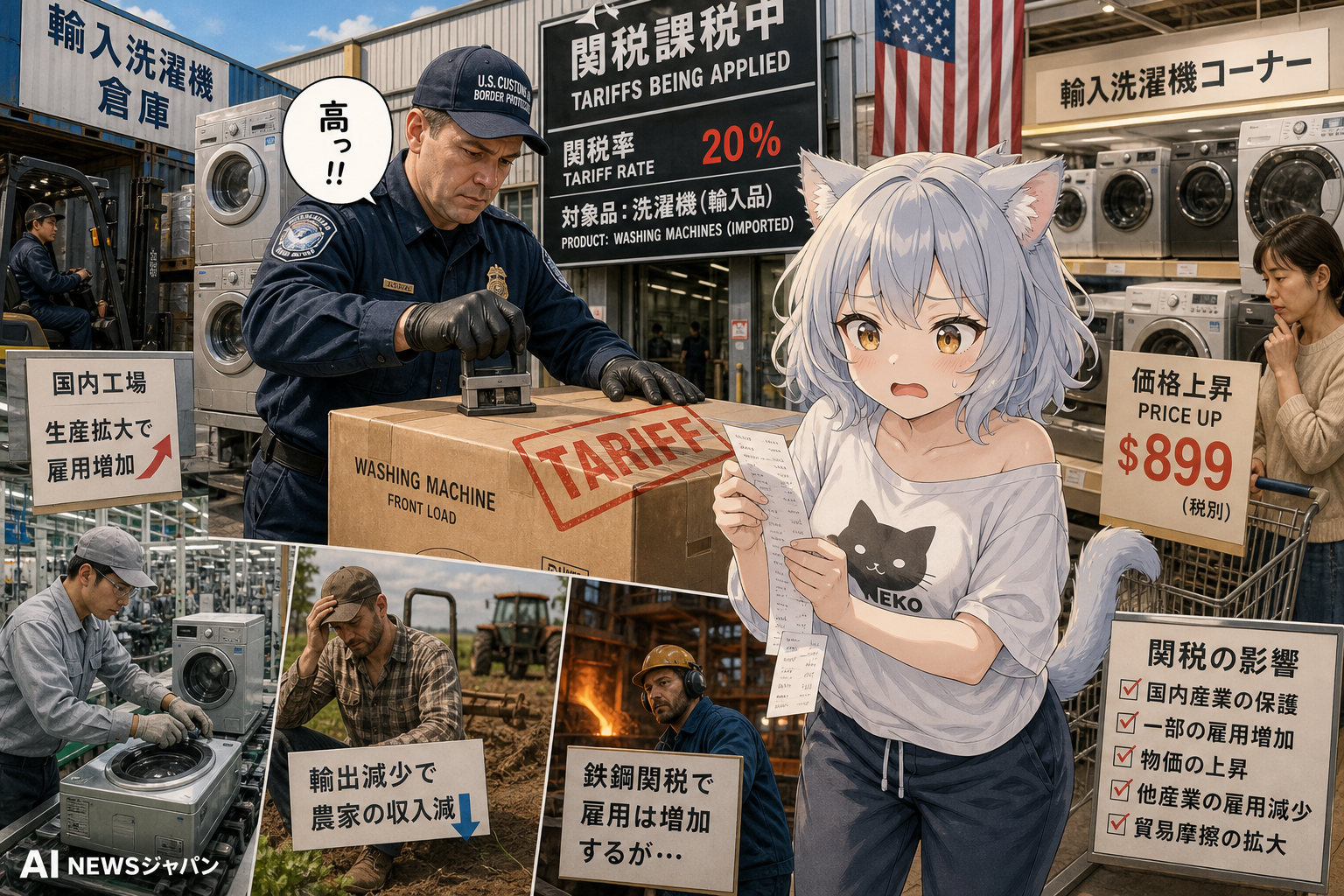関税をかけると物価や雇用はどう変わるのか?