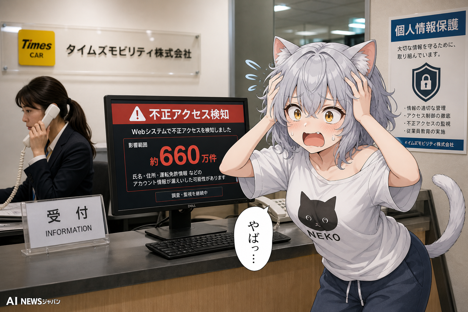 タイムズカー、660万件の情報漏えい 住所や免許情報など